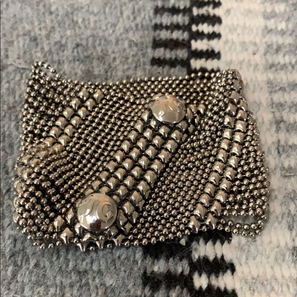 🌼 Silver mesh studded bracelet